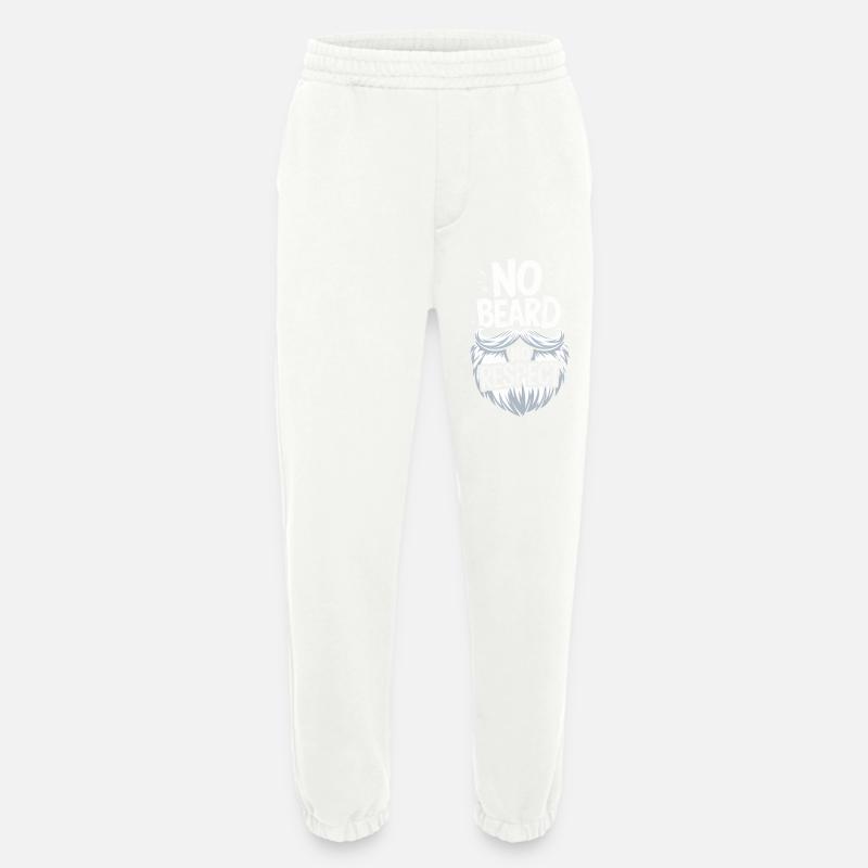 Beard Mustache Bearded Men - Heavyweight Jogging Pants - made by SPREAD  - OFF WHITE