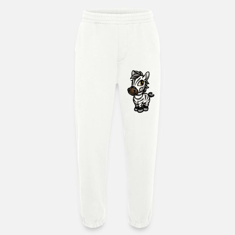 Zebra Comic - Heavyweight Jogging Pants - made by SPREAD  - OFF WHITE