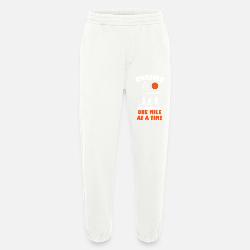 Running Chasing The Sunrise - Heavyweight Jogginghose - made by SPREAD - OFF WHITE