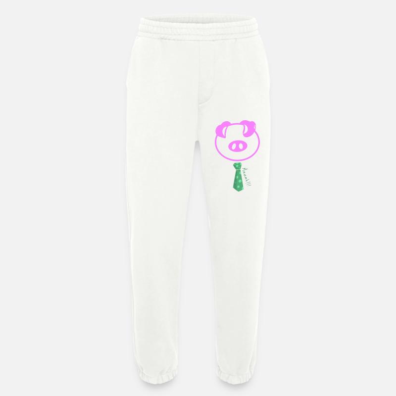Mmmmhh! The Pop Tie Pig - Heavyweight Jogging Pants - made by SPREAD - OFF WHITE