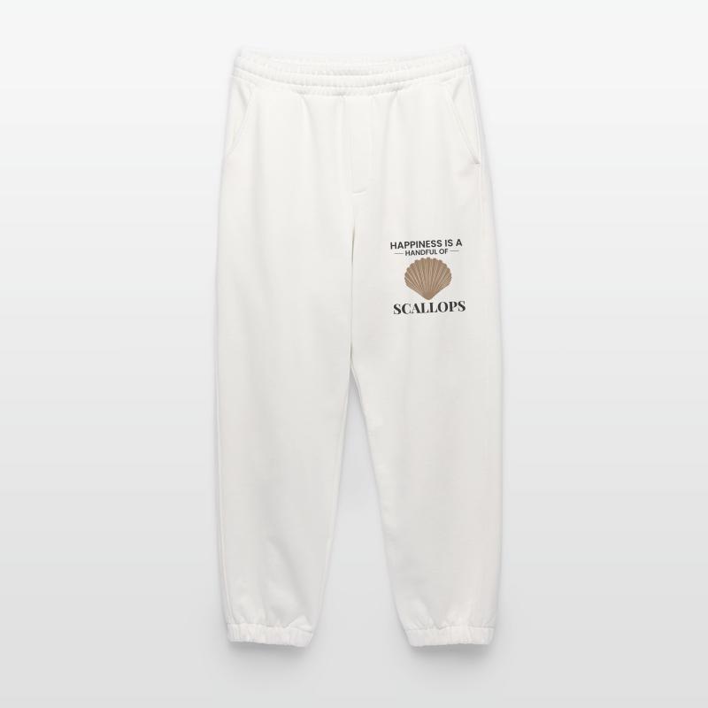 Scallop Seashells Collector Beachcomber Shellfish Heavyweight Jogging Pants - made by SPREAD 