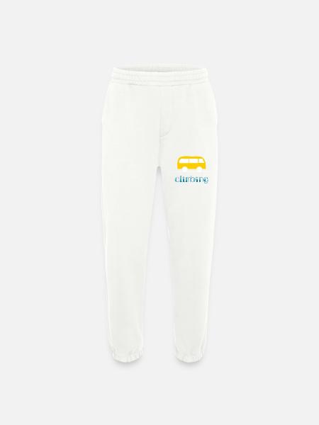 CLIMBING. ESCALADE. VAN. GRIMPER. ESCALADER. - Pantalon de jogging bio épais fabriqué en UE - OFF WHITE