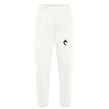 Long - Dragon chinois - Pantalon de jogging bio épais fabriqué en UE - OFF WHITE - Devant