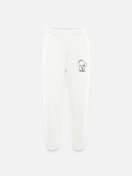 Elephant smile - Heavyweight Jogging Pants - made by SPREAD - OFF WHITE