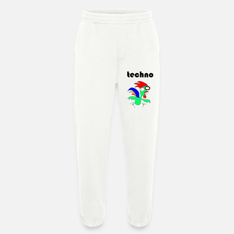 techno henne - Heavyweight Jogginghose - made by SPREAD  - OFF WHITE