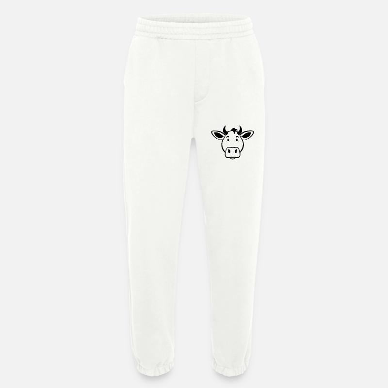 Cow Cows - Heavyweight Jogging Pants - made by SPREAD  - OFF WHITE