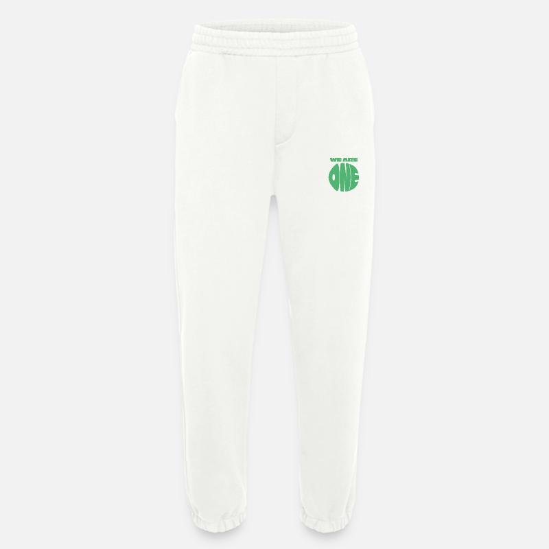 WE ARE ONE (ONE EARTH) - Heavyweight Jogginghose - made by SPREAD  - OFF WHITE