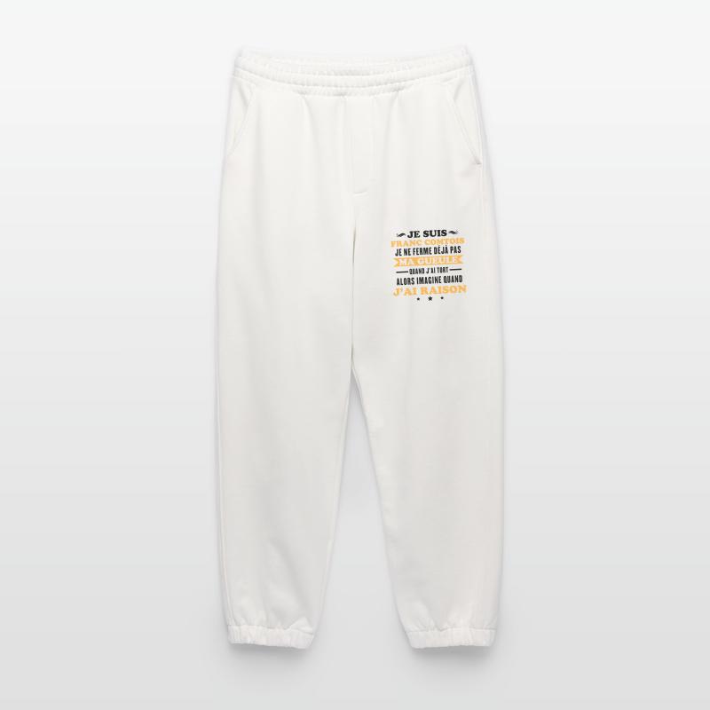 Franc comtois je ferme pas ma gueule franche comté Pantalon de jogging bio épais fabriqué en UE