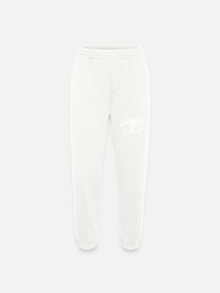 Camera Photographer Photography - Heavyweight Jogging Pants - made by SPREAD - OFF WHITE