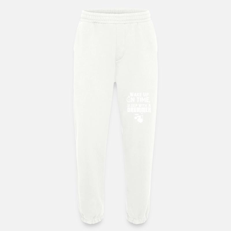 Sleep With A Drummer - Heavyweight Jogging Pants - made by SPREAD  - OFF WHITE