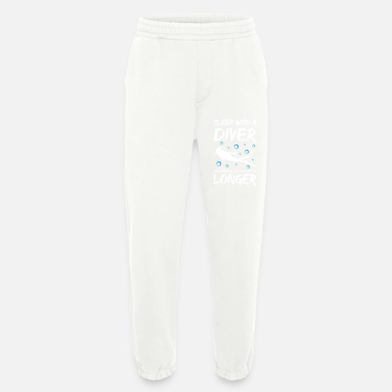 Sleep With A Diver - Heavyweight Jogging Pants - made by SPREAD - OFF WHITE