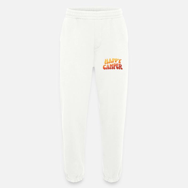 Happy Camper Gradient Text - Heavyweight Jogginghose - made by SPREAD  - OFF WHITE
