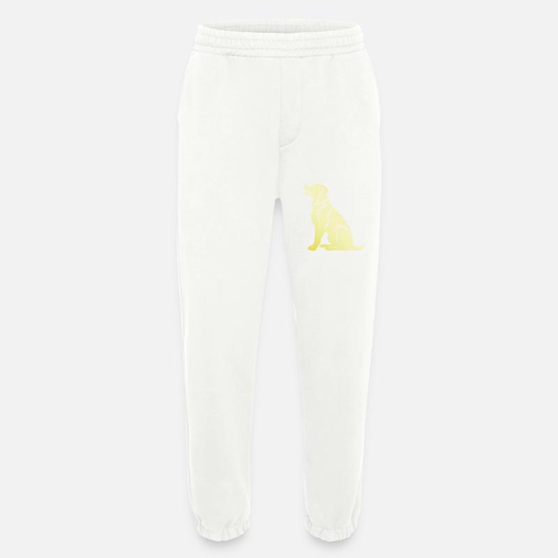 Samojede Hund Silhouette - Heavyweight Jogginghose - made by SPREAD  - OFF WHITE