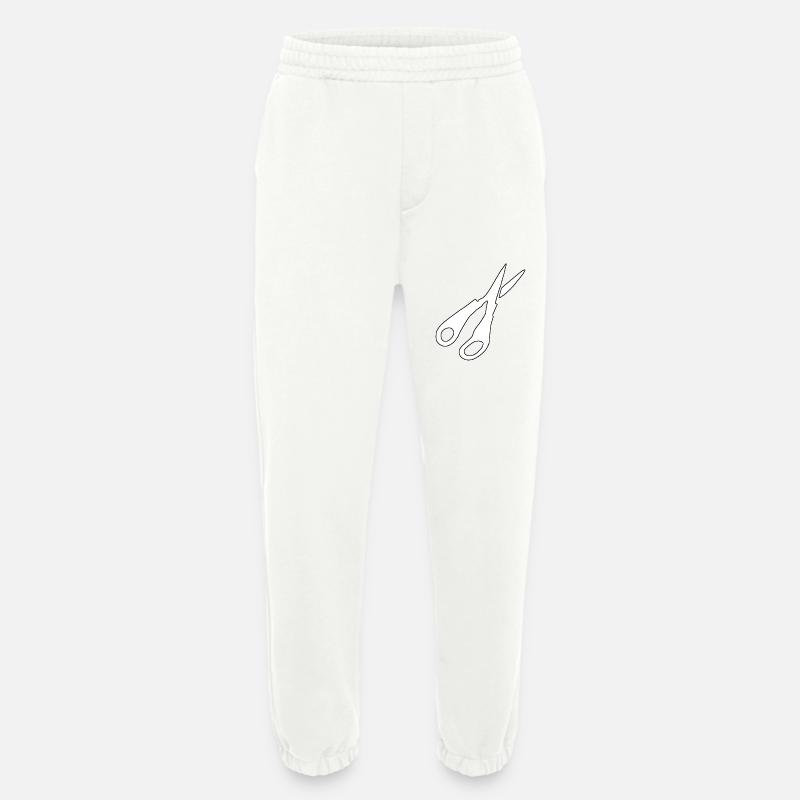 Schere Silhouette - Heavyweight Jogginghose - made by SPREAD - OFF WHITE