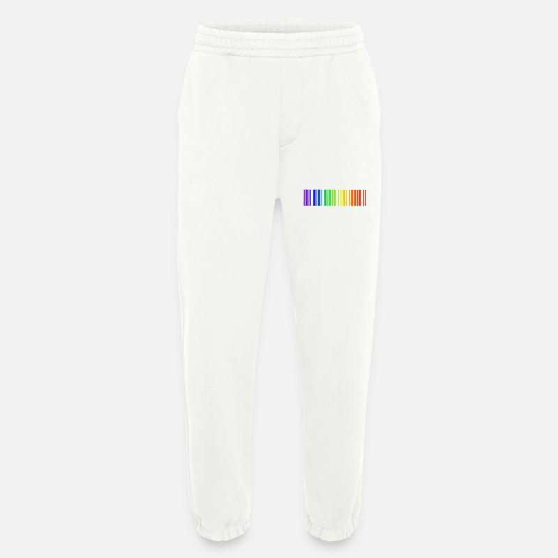 Regenbogen Strichcode, LGBT - Heavyweight Jogginghose - made by SPREAD  - OFF WHITE