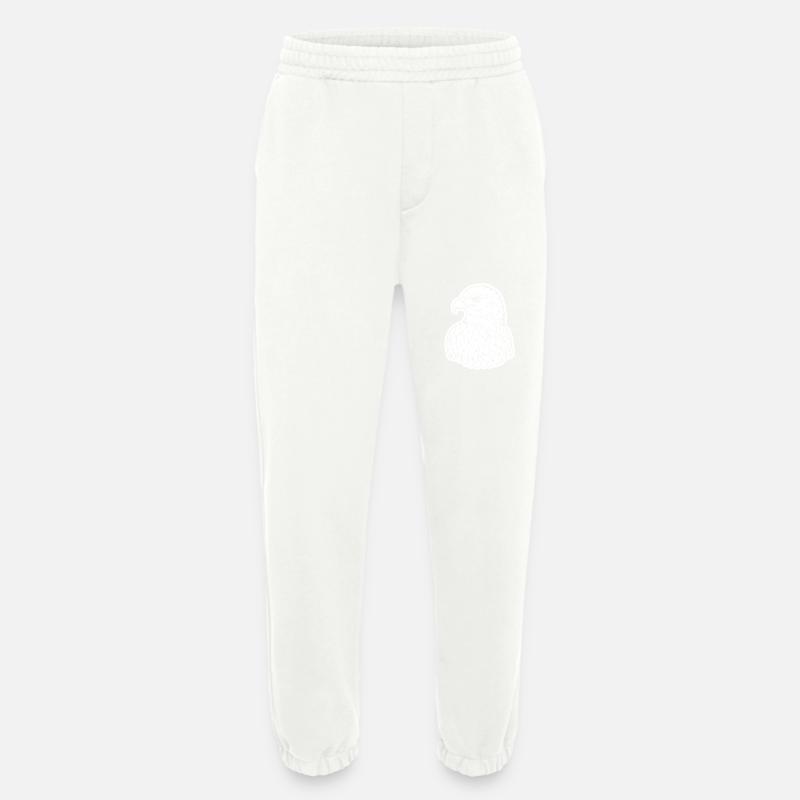 Eagle Eagle Head - Heavyweight Jogging Pants - made by SPREAD  - OFF WHITE