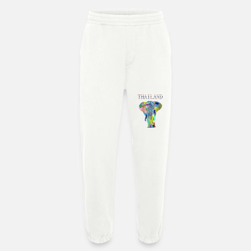 THAILAND ELEFANT GESCHENK IDEE - Heavyweight Jogginghose - made by SPREAD  - OFF WHITE