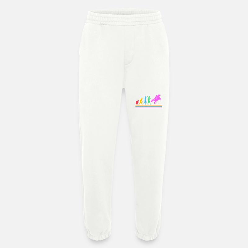 Pferderennen Evolution - Heavyweight Jogginghose - made by SPREAD  - OFF WHITE