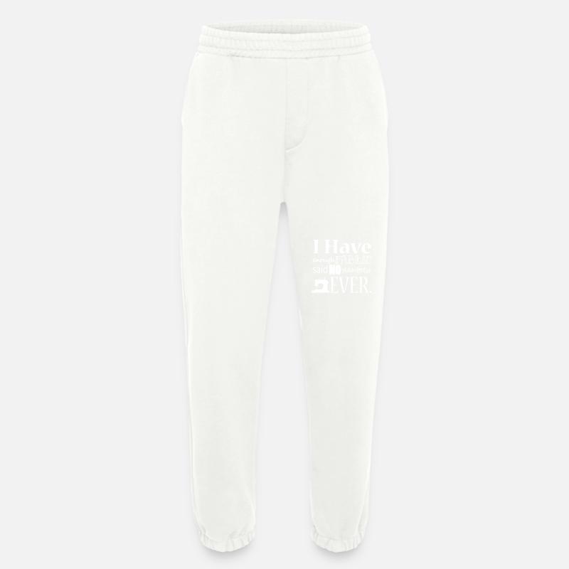 Sewing Not Enough Fabric - Heavyweight Jogging Pants - made by SPREAD  - OFF WHITE