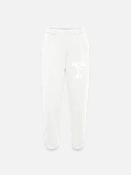 Metal Til I Die - Heavyweight Jogging Pants - made by SPREAD  - OFF WHITE