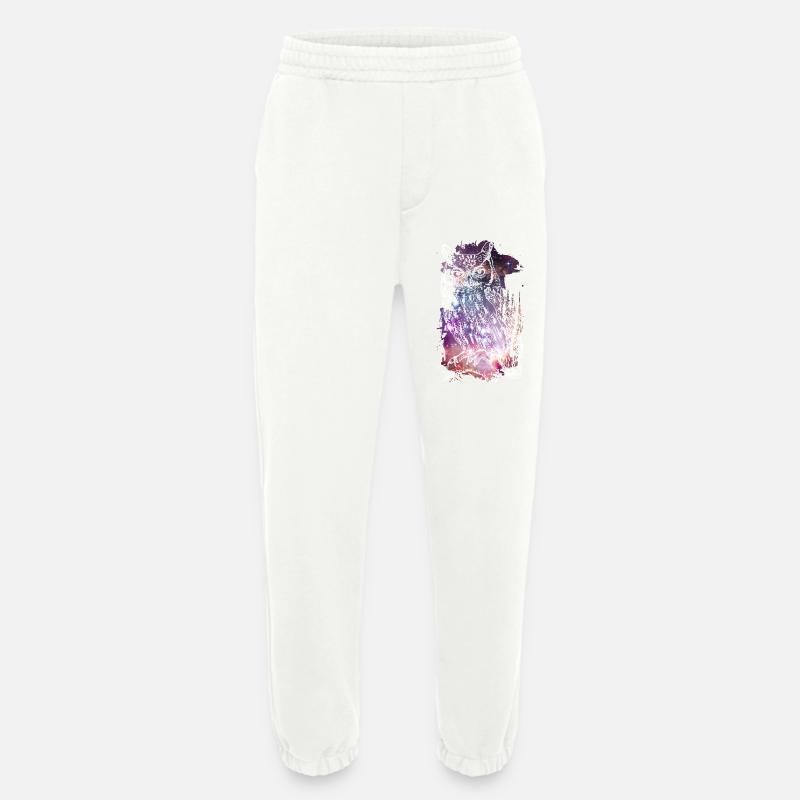Die kosmische Eule - Heavyweight Jogginghose - made by SPREAD  - OFF WHITE
