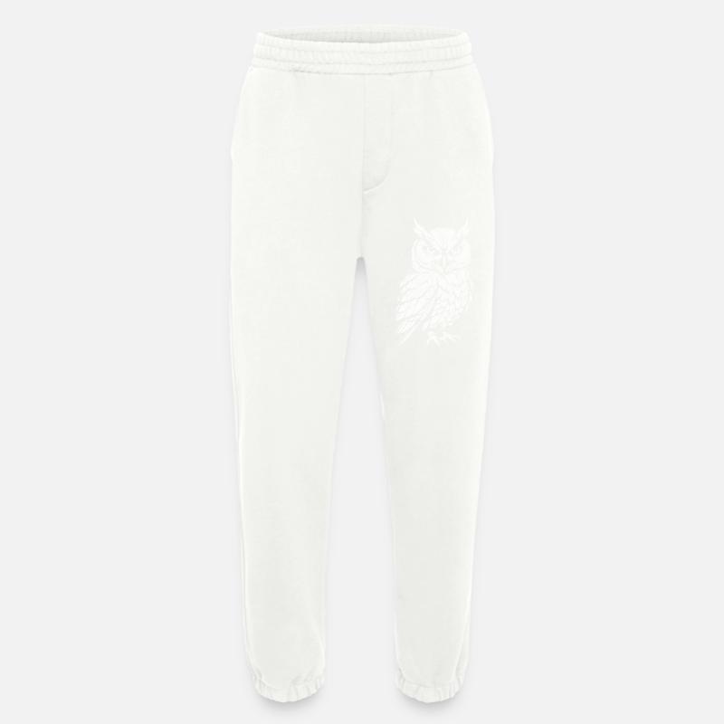 Eule - Heavyweight Jogginghose - made by SPREAD  - OFF WHITE