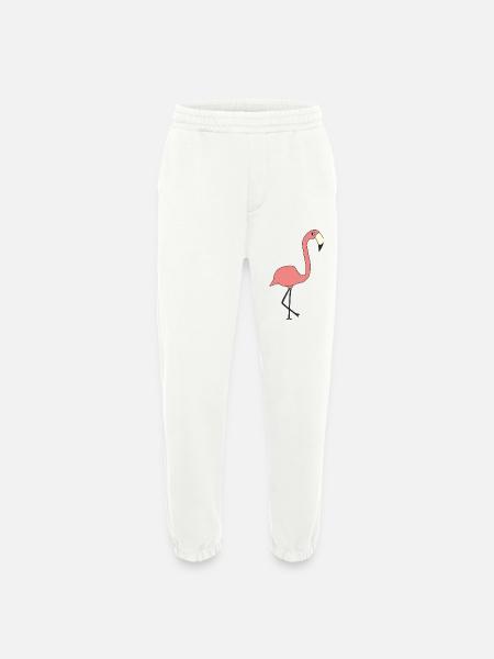 Flamant - Pantalon de jogging bio épais fabriqué en UE - OFF WHITE