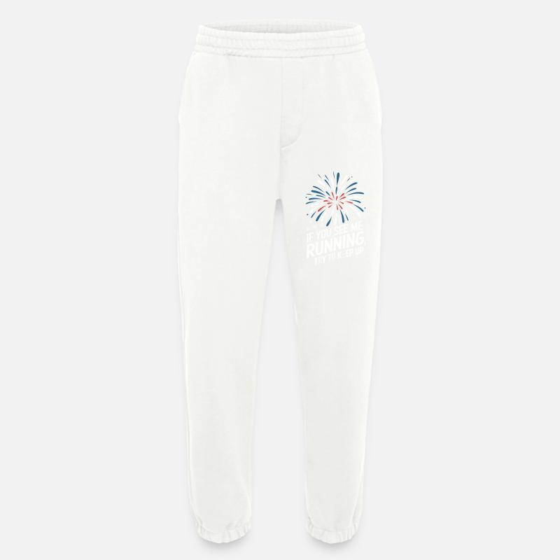 Pyrotechnics Fireworks Pyrotechnics - Heavyweight Jogging Pants - made by SPREAD - OFF WHITE