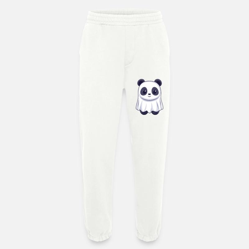 Panda Halloween Comic Geist - Heavyweight Jogginghose - made by SPREAD  - OFF WHITE