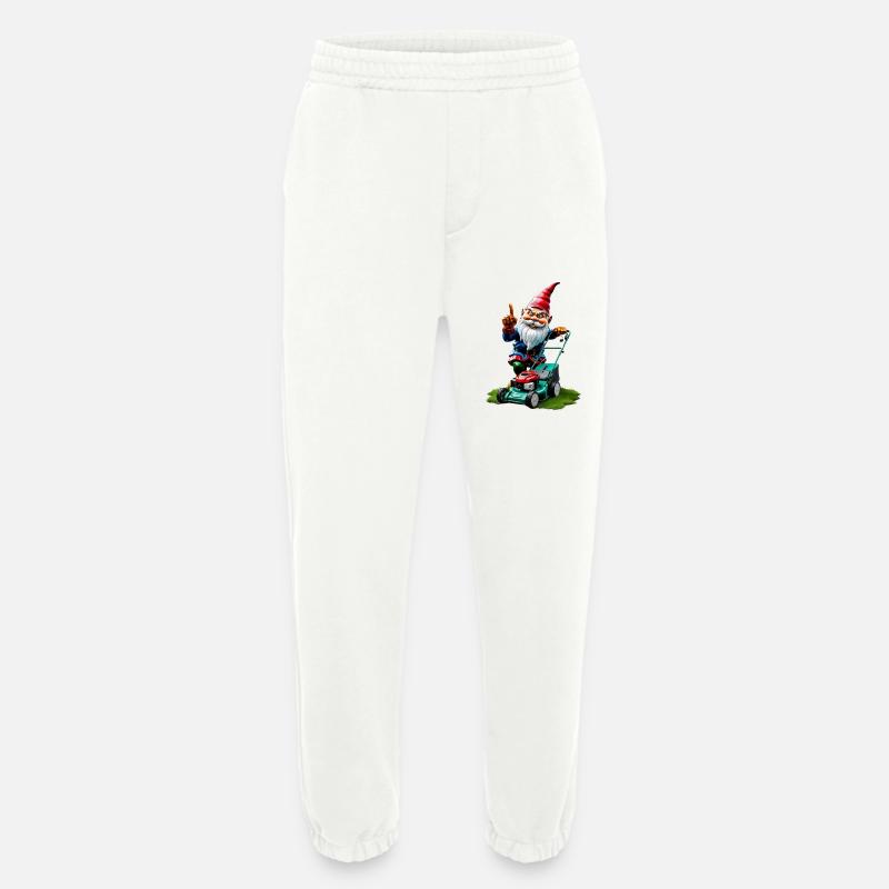 Rasenmäher Gartenzwerg Gärtner Geschenkideen - Heavyweight Jogginghose - made by SPREAD  - OFF WHITE
