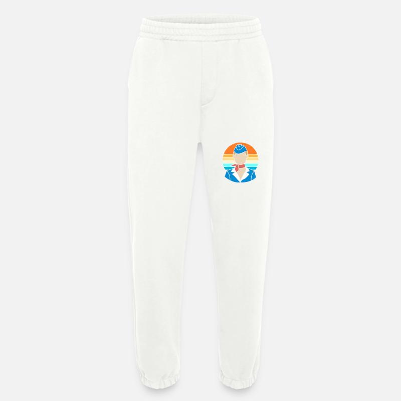 Stewardess Flugbegleiter - Heavyweight Jogginghose - made by SPREAD  - OFF WHITE