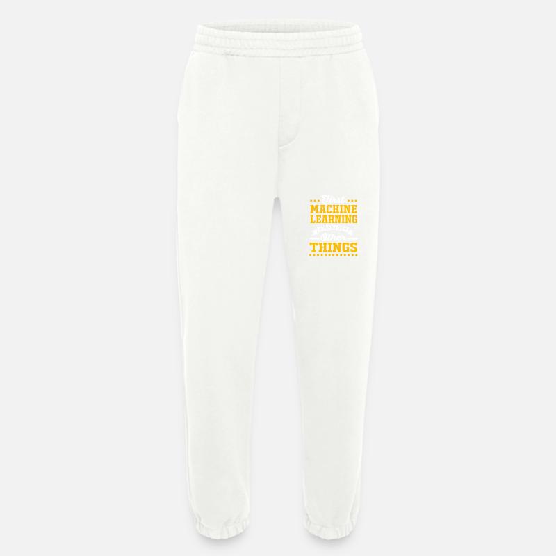 Programmer Coder GPT - Heavyweight Jogging Pants - made by SPREAD  - OFF WHITE