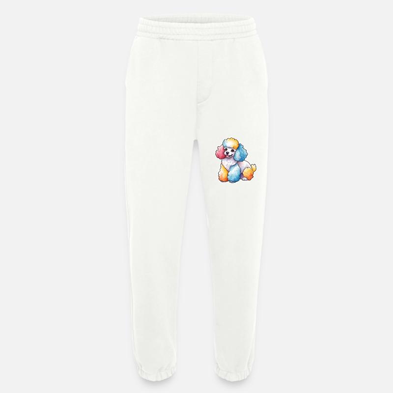 Pudel Wasserfarben - Heavyweight Jogginghose - made by SPREAD  - OFF WHITE