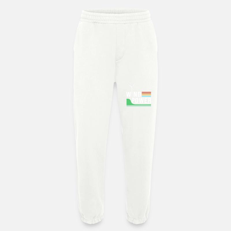 Windrad Windenergie Windkraft - Heavyweight Jogginghose - made by SPREAD  - OFF WHITE