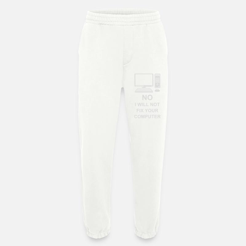 not fix your computer - Heavyweight Jogginghose - made by SPREAD  - OFF WHITE