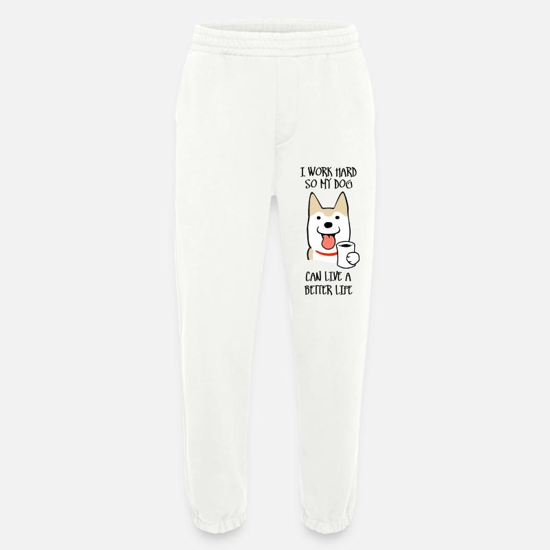 Ich arbeite hart - Heavyweight Jogginghose - made by SPREAD  - OFF WHITE