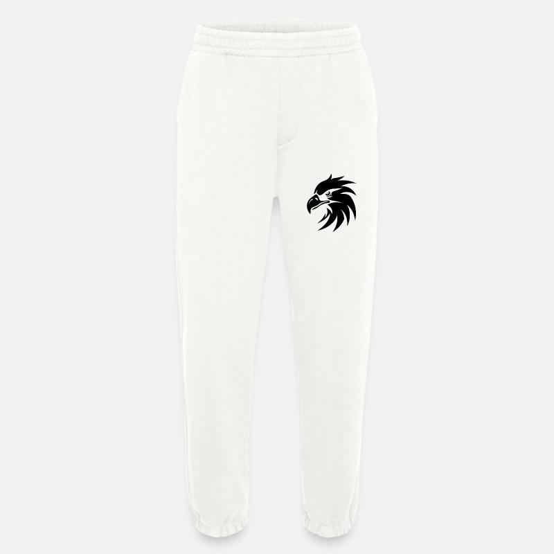Eagle Eagle Head - Heavyweight Jogging Pants - made by SPREAD  - OFF WHITE