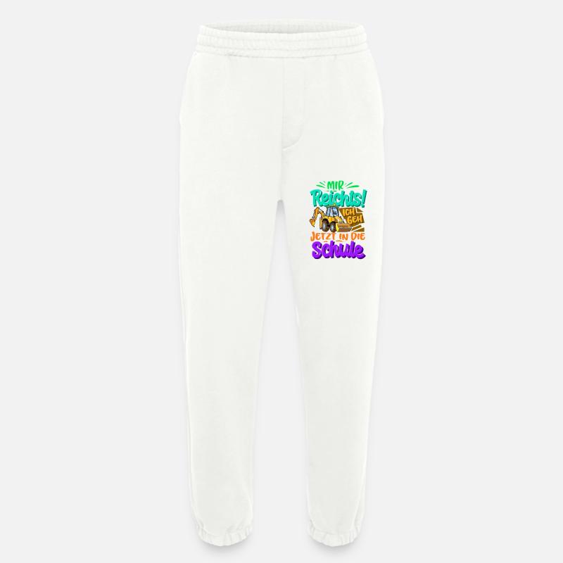Einschulung Bagger Schulkind - Heavyweight Jogginghose - made by SPREAD  - OFF WHITE