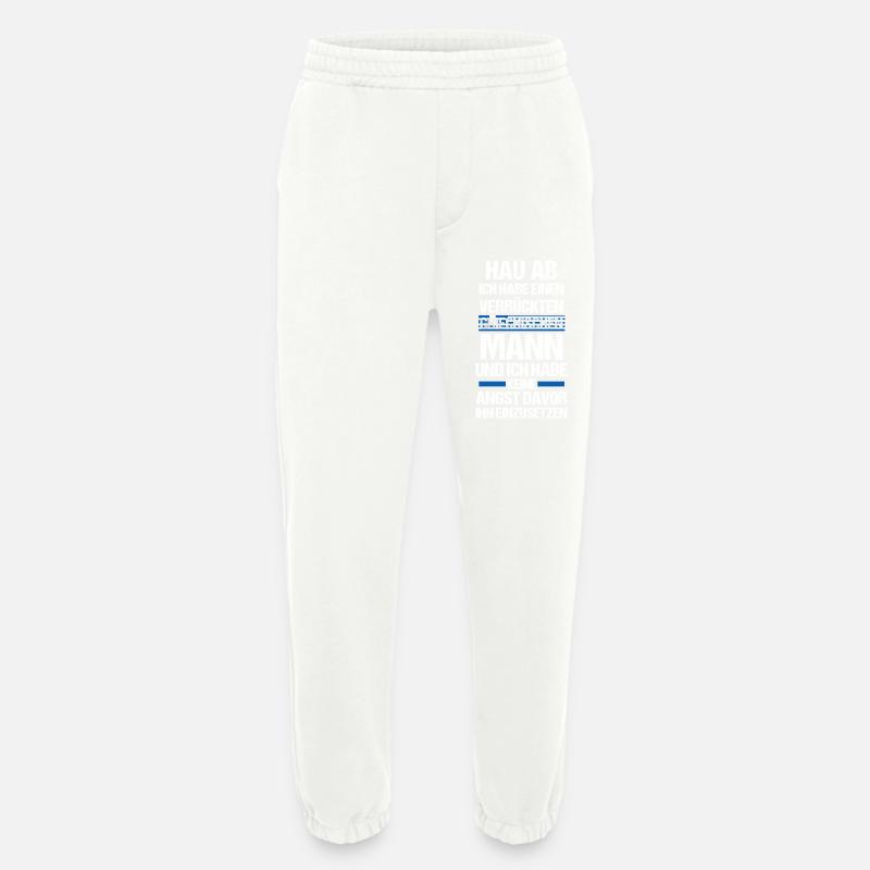 Grecs Grèce - Pantalon de jogging bio épais fabriqué en UE - OFF WHITE