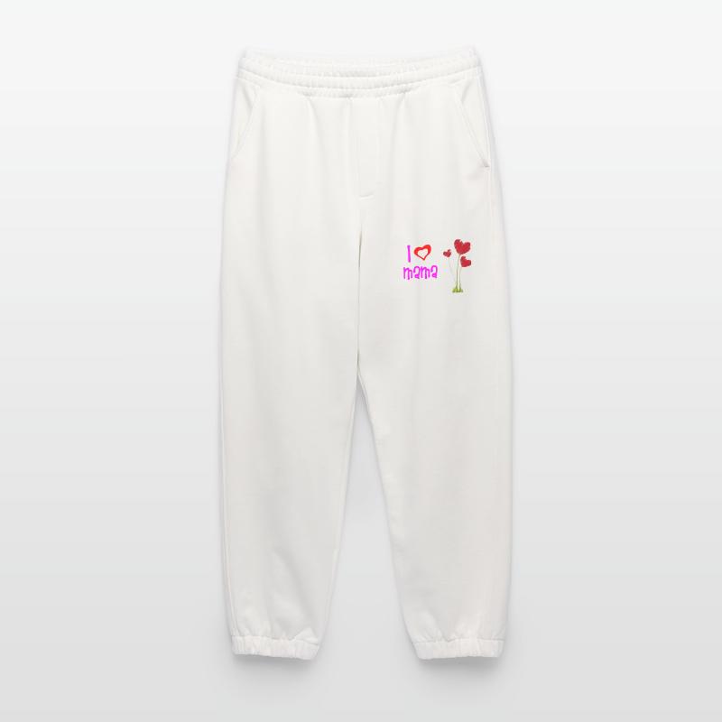 Liebevolles Muttertagsherz Blumendesign Heavyweight Jogginghose - made by SPREAD 
