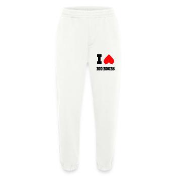 Heart Shape Geometric Pattern - Heavyweight Jogging Pants - made by SPREAD  - OFF WHITE - Front