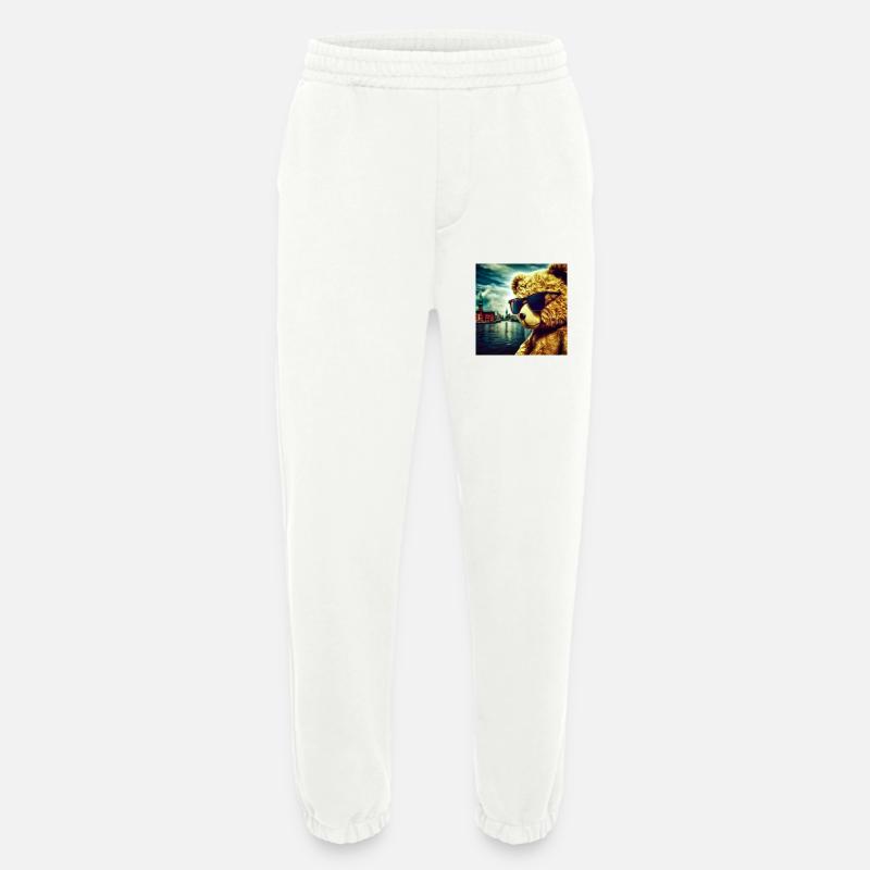 Teddy on Tour - Heavyweight Jogginghose - made by SPREAD  - OFF WHITE