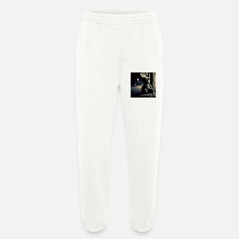 Teddy Noir - Heavyweight Jogginghose - made by SPREAD  - OFF WHITE