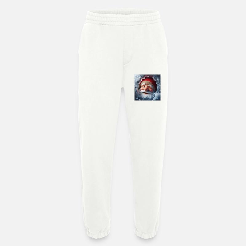 Imp looking through ice laughing - Heavyweight Jogging Pants - made by SPREAD  - OFF WHITE