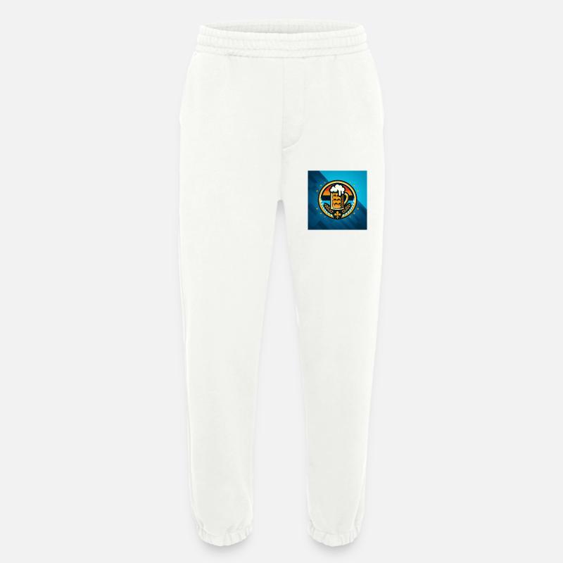 Bier Logo 4 - Heavyweight Jogginghose - made by SPREAD  - OFF WHITE