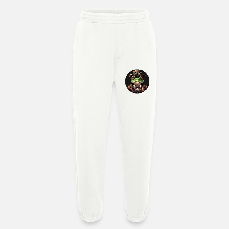 Frosch im Steampunk Outfit - Heavyweight Jogginghose - made by SPREAD  - OFF WHITE