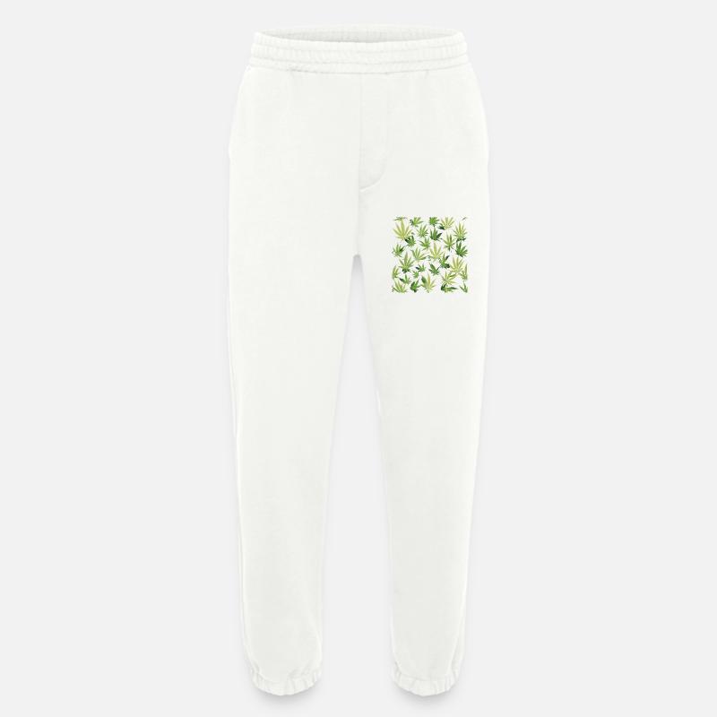 Cannabis 2 - Pantalon de jogging bio épais fabriqué en UE - OFF WHITE