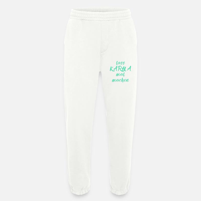 lass KARMA mal machen - Heavyweight Jogginghose - made by SPREAD  - OFF WHITE