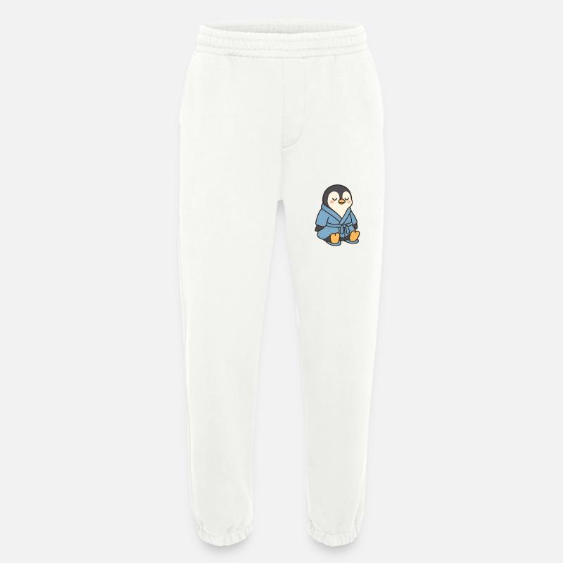 Pinguin im Bademantel - Heavyweight Jogginghose - made by SPREAD - OFF WHITE