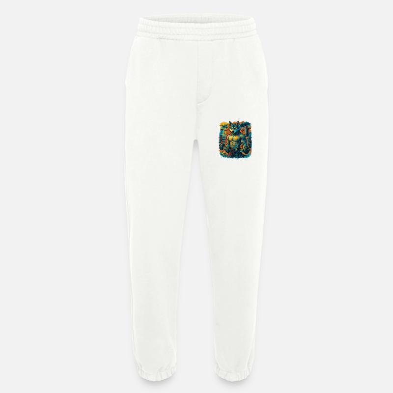 Wolfsstarke Gymkraft - Heavyweight Jogginghose - made by SPREAD  - OFF WHITE